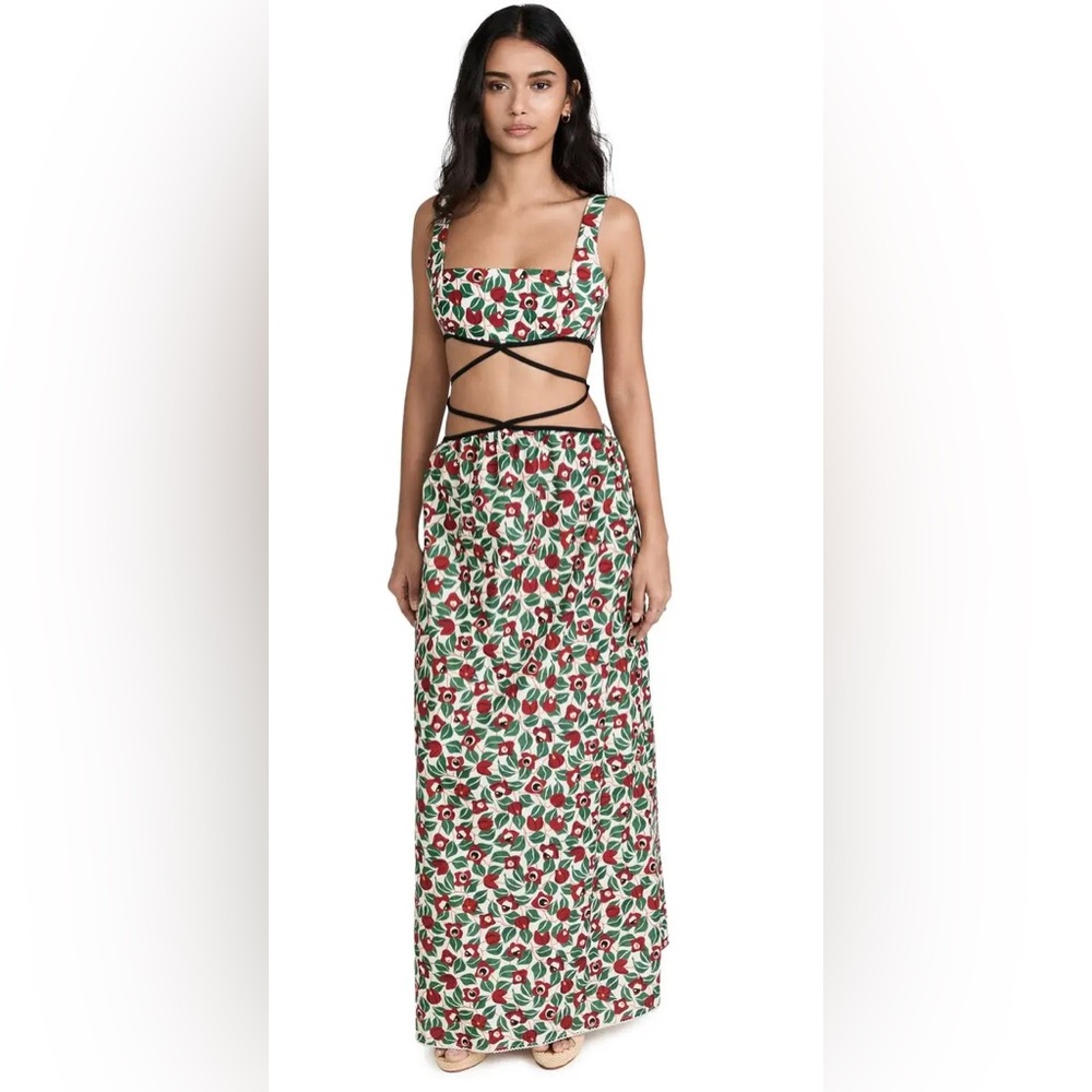 agua bendita Green and red Size M Dress